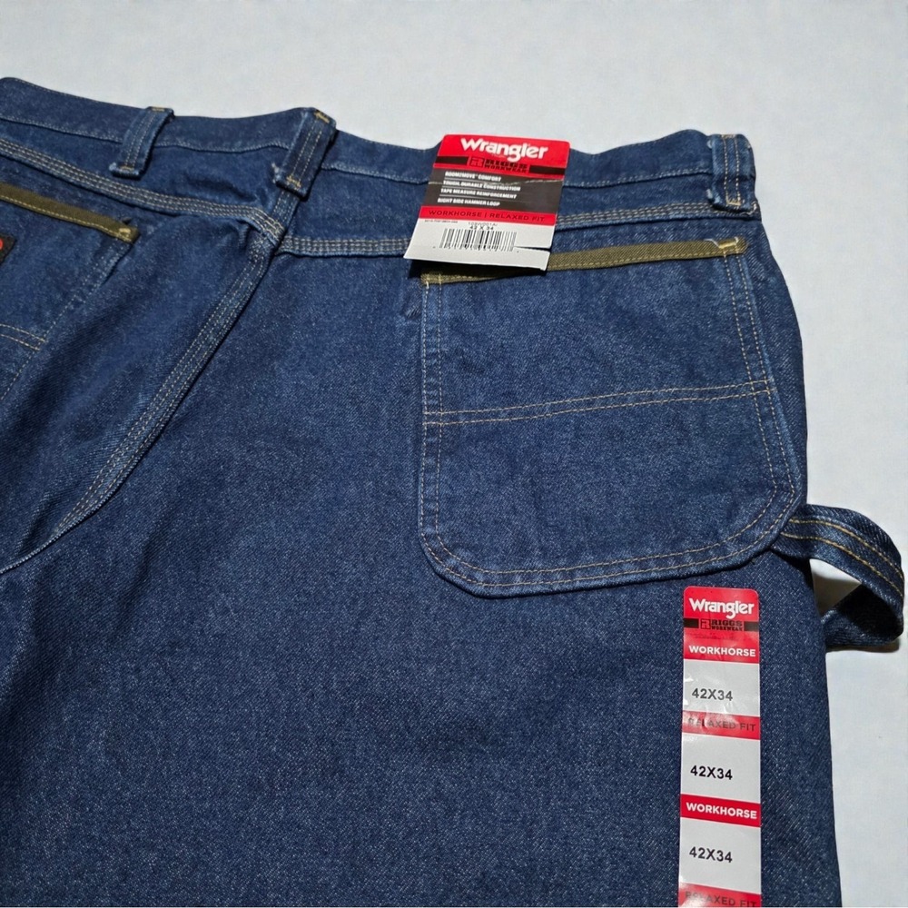 Wrangler Men's Riggs Workwear Workhorse Jean Relaxed Fit Size 42 x 34 Brand New